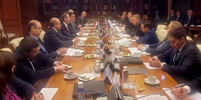 اجتماعات للجنة الحكومية السورية الروسية المشتركة في موسكو لمتابعة تنفيذ عدد من مشاريع التعاون 